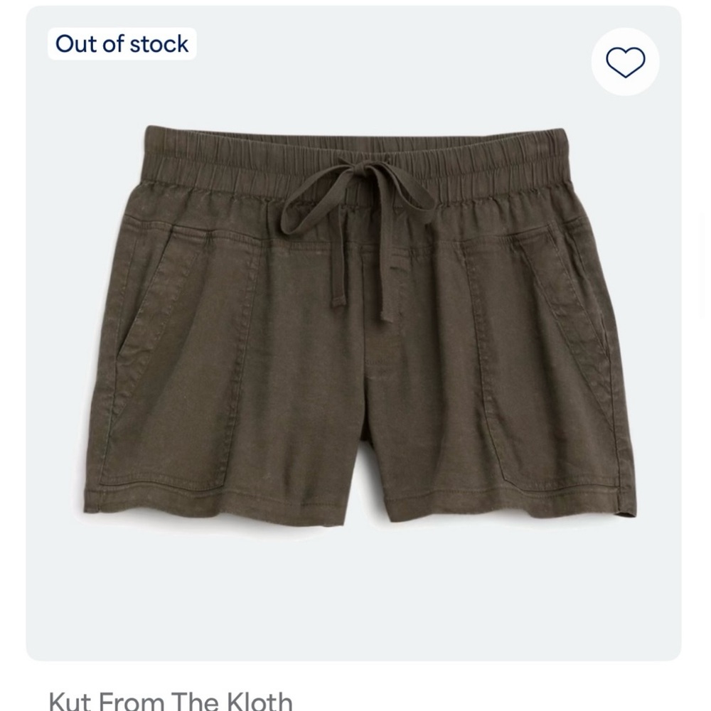 ❤️ Kut from the Kloth linen blend shorts ❤️